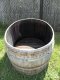 400Liter Eichenfasshälfte Durchmesser 120x90cm und Höhe 67cm.