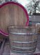 500 Liter gebrauchte Eichenfasshälfte D. ca.110cm, Höhe 80cm. großer Blumenkübel Palmenkübel