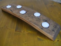 5er-Z Faßdaubenlicht Kerzenständer Kerzenleuchter Teelichthalter