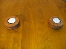 2er-R Faßdaubenlicht Kerzenständer Kerzenleuchter Teelichthalter