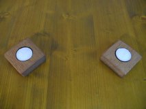 2er-Q Faßdaubenlicht Kerzenständer Kerzenleuchter Teelichthalter