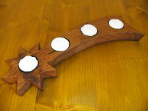 4-er-Stern Fassdaubenlicht Kerzenständer Teelichthalter