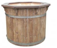 1000L runde Badewanne Saunatauchbecken Bottich D. ca.120cm Höhe 110cm. Tauchbecken Wasserfass Regentonne