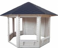 Garten- Pavillon GAZEBO 9,9m² ohne Grill Gartenpavillon Partyhaus