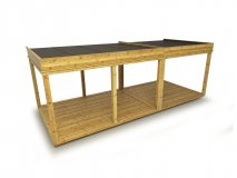 Garden Cube 7 x 3 m (Breite x Tiefe) aus Fichtenholz