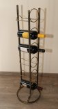 6-er Schmiedetraum Weinregal für 6 Flaschen aus massivem Schmiedeeisen
