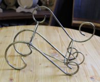 1-er Schmiedetraum-1 Weinregal für 1 Flaschen aus massivem Schmiedeeisen