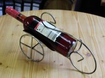 1-er Schmiedetraum-11 Weinregal für 1 Flaschen aus massivem Schmiedeeisen