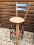 Fass Barhocker BARDOLINO-RLR Fassbarhocker Stehtischhocker Sitzhocker Stuhl Holzstuhl Holzhocker Sitz Hocker