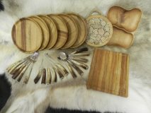 6-er Grillkota - Luxury - Essenset - VIKING für alle Grillkotas, Jagdhütten und Holzhütten