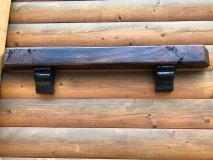 Kaminboard massiv mit Länge 1m Fensterbank Zierboard Holzbalke