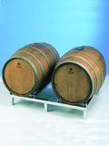 2 x 225L Barrique Fasslagerbock 1-lagig aus Feuerverzinktem Stahl stapelbar