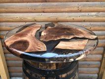 D80cm Tischplatte EH DELUXE mit 80cm Durchmesser und 5cm Stärke