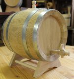 3 Liter Eichenfass innen gewachstes fast nicht geschmackgebend Böttcherware Schnapsfass Weinfass Whyskifass Holzfass