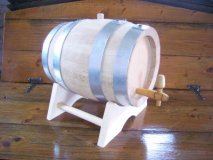 5 Liter Eichenfass innen gewachstes fast nicht geschmackgebend Böttcherware Schnapsfass Weinfass Whyskifass