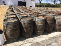 225 Liter Bordeaux Transport - SD Barriquefass Eichenfass Weinfass Holzfass Wasserfass Dekofass Fasstisch Fass