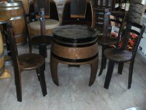 Fassstuhl Othello Sitzhocker Stuhl Holzstuhl Eichenstuhl Restaurantstuhl