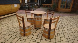 Fassstuhl BICA Sitzhocker Stuhl Holzstuhl Eichenstuhl Restaurantstuhl