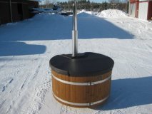 Wärmeschutz - Leder-Isolierdeckel mit 220cm Durchmesser exlusiv vollabdeckend - Original Kirami