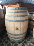 300 Liter helles rundes gebrauchtes Barrique Eichenfass Weinfass Wasserfass Fasstonne Regentonne