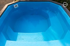 Premium GRANDY XL mit 42Kw TUBE Außenofen Neues Badefass mit Kunststoffeinsatz und Außenverkleidung nach Wunschfür 8-12 Personen