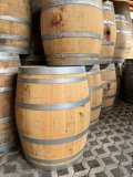 Sauber abgeschliffenen 228 Liter gebrauchtes Burgundy Barriquefass Eichenfass Weinfass Holzfass Wasserfass Dekofass Wasserfass Fassregentonne