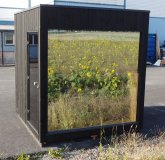 ORIGINAL FINVISON FinVision Nordic misty-Mirror Außensauna Gertensauna Holzsauna Sauna mit Elektro / Holzbefeuerung montiert