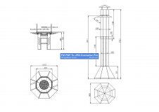 TOP 8-Eckiger LUXURY GRILL Kamin ohne Grill für alle Grillkota & Pavillon Kohlegrill BARBECUE BBQ Holzgrill