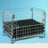 P800 GITTERBOX FÜR 558 liegende WEINFLASCHEN 128X82XH.95cm aus Feuerverzinktem Stahl stapelbar