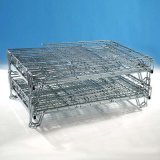 P880 GITTERBOX FÜR 704 liegende / 606 stehende WEINFLASCHEN 127X90XH.110cm aus Feuerverzinktem Stahl stapelbar