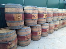 228 Liter gebrauchtes Burgundy Barriquefass Eichenfass Weinfass Holzfass Wasserfass Dekofass Wasserfass Fassregentonne