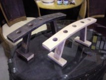 5-er Weinbrücke-hell, originales Weinregal aus Weinfassdaube