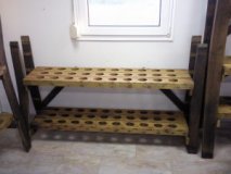 60-er MOSEL-Champagner Weinregal - für 60 Flaschen, Eichenfass