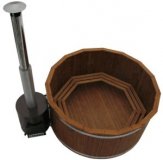 TW2600TUBE Original Woody L Tube TW, Badefass Thermowood Ø 2,0 m, TUBE-Außenofen