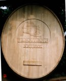 Wunschlogo-Fassfront oval mit D.180x140, Tiefe 25cm