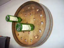 Weinregal - Weinfront für 2 x 20 Flaschen, Eichenfass