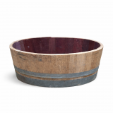 65 L Miniteich Pflanzkübel Pflanzenschale Regentonne aus gebrauchtem Barrique Eichenfass, H.25,D.65cm