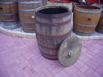 190 Liter Weinfass Regentonne aus gebrauchtem Bourbon Whiskyfass Eichenfass Fass Holzfass Regenfass Wasserfass