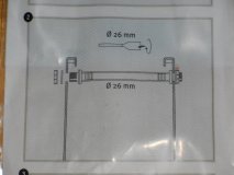 Verbinder zw. 2x Fass-Regentonne aus Eichenfass mit D.26, L24cm