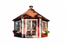 Garten-Pavillon 14,9m² mit Grill Grillhaus Partyhaus Partyhütte