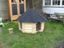 8 Eck Hasenhütte Hasenhaus Tierhaus Hasenkota Hasenstall Meerschweinchenstall