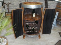 Fassbar - Korsika aus 225/300 Liter gebrauchtem Eichenfass Holzfass Fass Fasstisch Bistrotisch Stehtisch