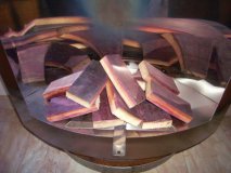 30kg EICHENHOLZ FEUERHOLZ AUS FASSDAUBEN AROMAHOLZ RÄUCHELHOLZ