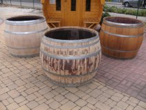 600L rundes Eichenfassbottich D. ca.105-110cm, Höhe 90cm.