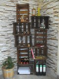 12-er Weinkiste Weinregal aus gebrauchten Holz - Weinkisten