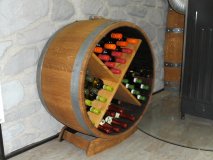 Bacchus-X Weinregal für bis zu 52 Flaschen aus Eichenholzfass