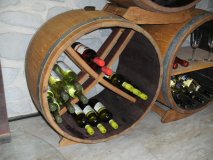 Bacchus-XD Weinregal für bis zu 52 Flaschen aus Eichenholzfass