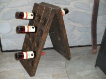 30er Weinpult Dreieck, Rüttelbrett Rüttelpult Weinregal FL-Regal