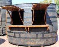 Wochen - Miete für Fass - Verkaufsanhänger Verkaufstheke Weinverkostungstand Verkaufstand