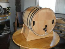 10L Bag in Box Fass mit Kühlung Bibfass Holzfass Weinkühlschrank